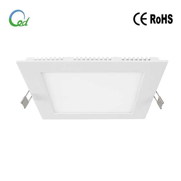 round recessed flat panel LED ceiling light, 110/240V AC, Ra>80, 6W, 8W, 10W, 12W, 15W, 18W, 21W, 80lm/W